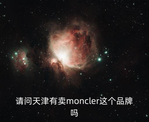 請問天津有賣moncler這個品牌嗎