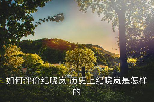 歷史上的紀(jì)曉嵐，歷史上真的紀(jì)曉嵐真的有這么聰明嗎他和和珅關(guān)系真的這么差嗎