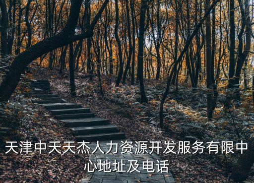 天津市中人補發，天津中天天杰人力資源開發服務有限中心地址及電話