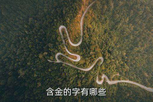 含金的字有哪些