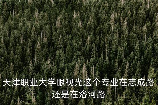 天津職業大學眼視光這個專業在志成路還是在洛河路