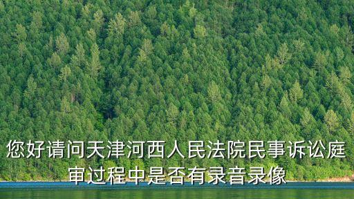 您好請問天津河西人民法院民事訴訟庭審過程中是否有錄音錄像