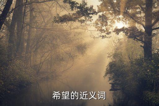 希望的近義詞