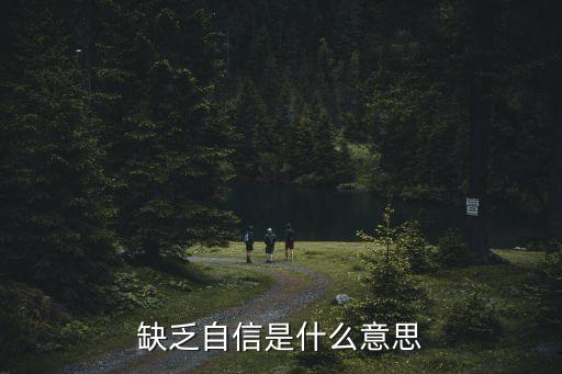缺乏自信是什么意思