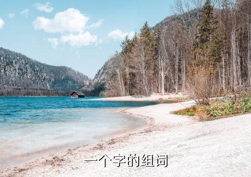 一個字，一個字的組詞