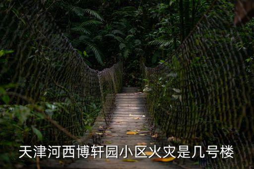 天津河西博軒園小區火災是幾號樓