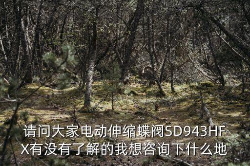 請問大家電動伸縮蝶閥SD943HFX有沒有了解的我想咨詢下什么地