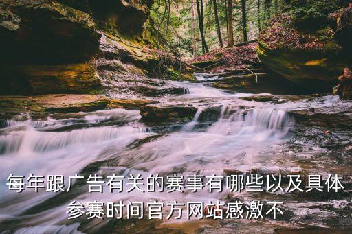 每年跟廣告有關的賽事有哪些以及具體參賽時間官方網站感激不