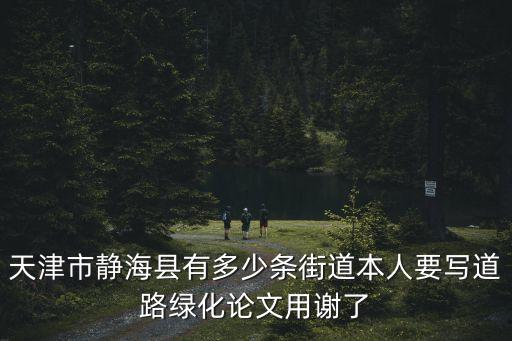 天津市靜海縣有多少條街道本人要寫道路綠化論文用謝了