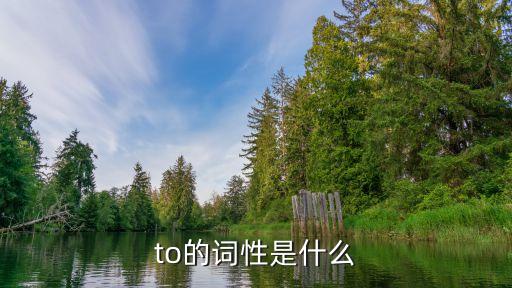 to是什么詞性，to是什么詞性