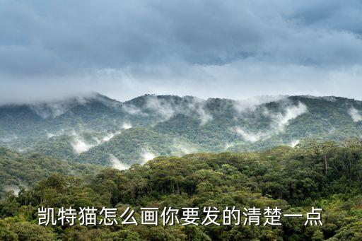 凱特貓怎么畫你要發的清楚一點
