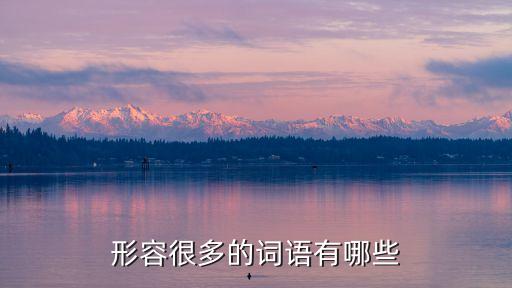 形容很多的詞語有哪些