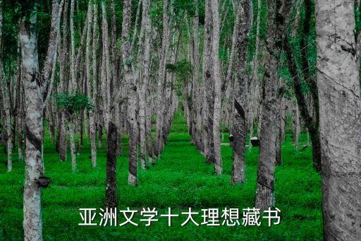 亞洲文學，亞洲文學十大理想藏書