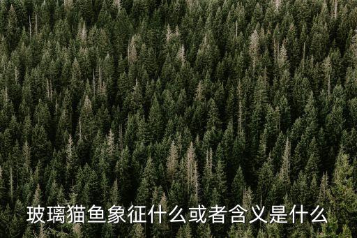 玻璃貓魚(yú)，玻璃貓魚(yú)象征什么或者含義是什么