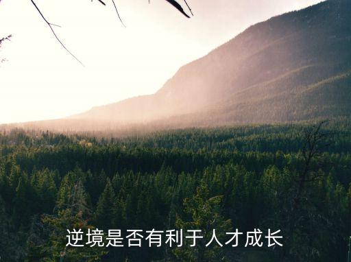 逆境利于人成長，逆境有利于人成長么
