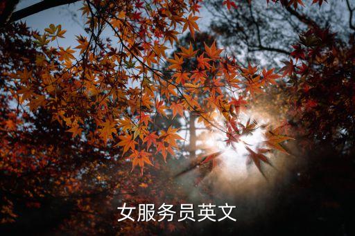 女服務員英文，女服務員在英文中是什么