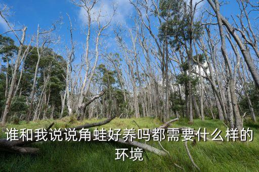 誰和我說說角蛙好養嗎都需要什么樣的環境