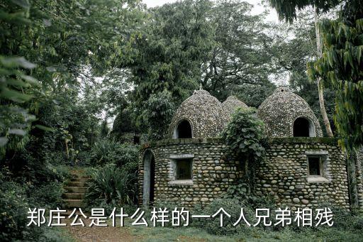 鄭莊公是什么樣的一個人兄弟相殘