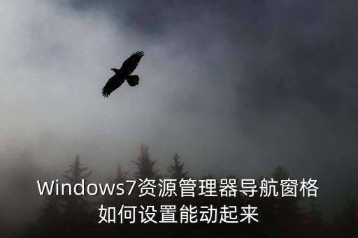 Windows7資源管理器導航窗格如何設置能動起來