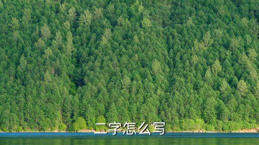 二字怎么寫(xiě)