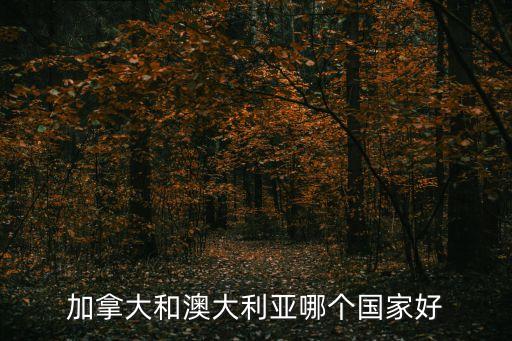 加拿大和澳大利亞哪個國家好