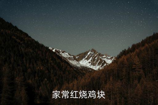 家常紅燒雞塊