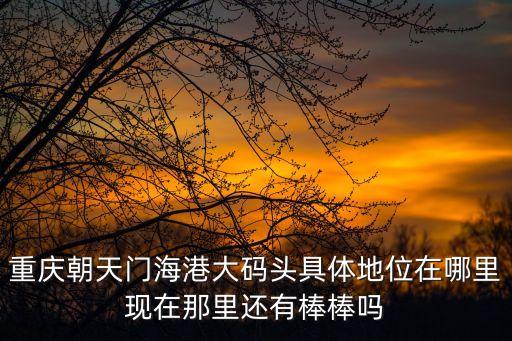重慶朝天門碼頭，重慶朝天門海港大碼頭具體地位在哪里現在那里還有棒棒嗎