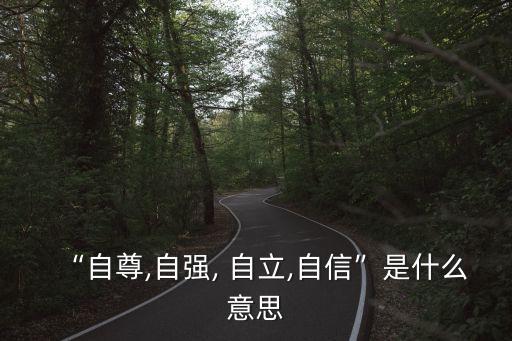 自立是什么意思,第二集:自尊自強不息