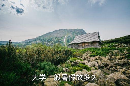 大學(xué)一般暑假放多久