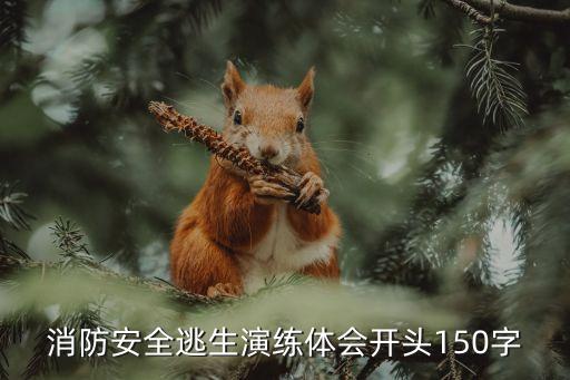 消防安全逃生演練體會開頭150字