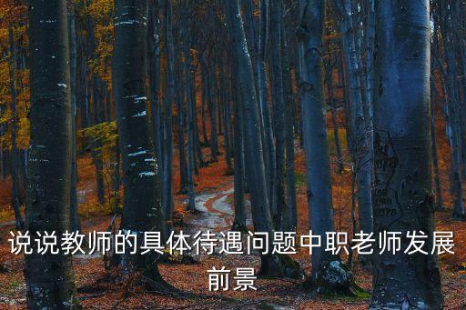 說說教師的具體待遇問題中職老師發(fā)展前景