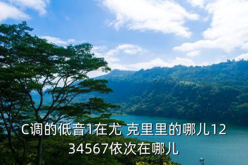 尤克里里c調,kefgab=1234567克里中的弦樂器