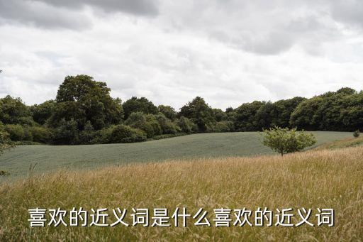喜歡的近義詞是什么喜歡的近義詞
