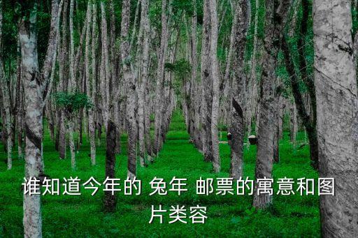 誰知道今年的 兔年 郵票的寓意和圖片類容