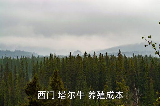  西門 塔爾牛 養殖成本