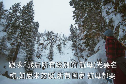 跪求2戰后所有級別的 航母(光要名稱,如尼米茲級,所有國家 航母都要