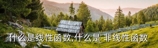 非線性,非線性函數(shù)和線性微分方程之別