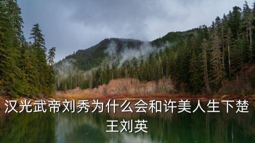 漢光武帝劉秀為什么會和許美人生下楚王劉英