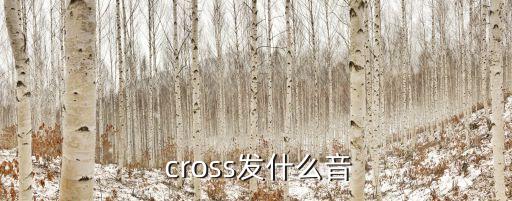 cross怎么讀,穿越標志或象征意義變種毒株