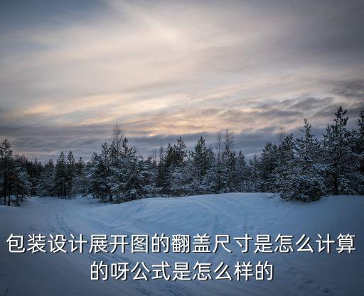 包裝設計展開圖的翻蓋尺寸是怎么計算的呀公式是怎么樣的