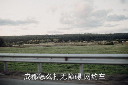  成都怎么打無障礙 網(wǎng)約車