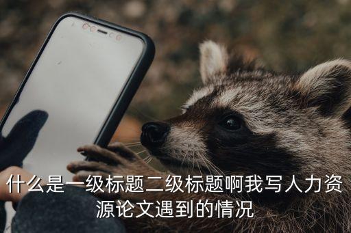 二級標題，寫論文中大標題一級標題二級標題分別指什么啊
