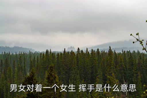 男女對著一個女生 揮手是什么意思