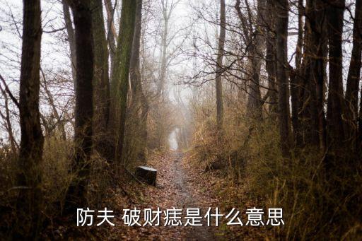 防夫 破財(cái)痣是什么意思