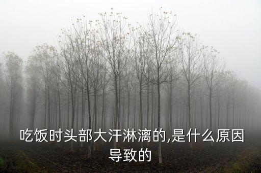  吃飯時(shí)頭部大汗淋漓的,是什么原因?qū)е碌? class=