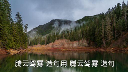  騰云駕霧 造句用 騰云駕霧 造句