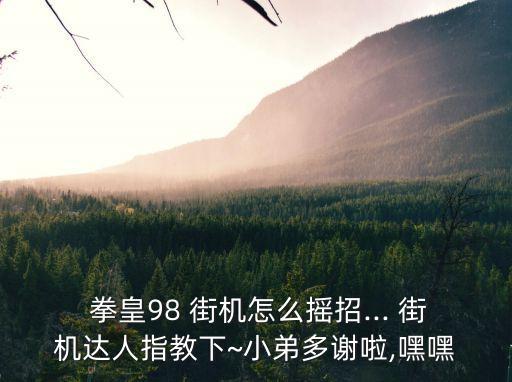  拳皇98 街機(jī)怎么搖招... 街機(jī)達(dá)人指教下~小弟多謝啦,嘿嘿
