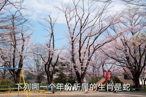 下列哪一個年份所屬的生肖是蛇