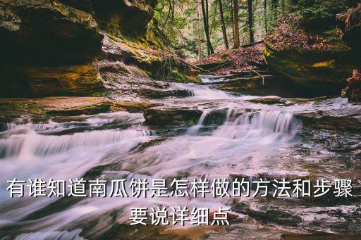 南瓜餅的制作方法步驟，有誰知道南瓜餅是怎樣做的方法和步驟要說詳細(xì)點