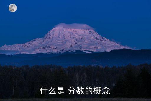 什么是 分?jǐn)?shù)的概念